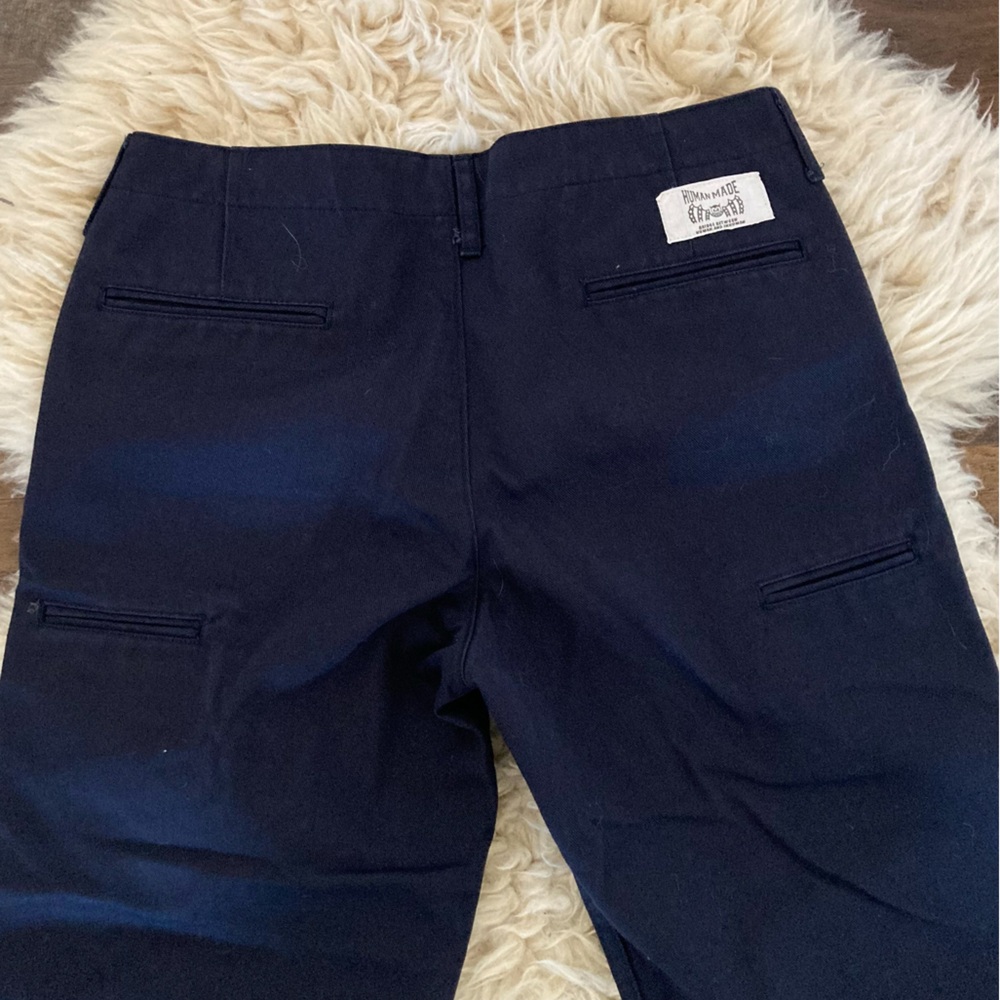 Human Made X Cactus Plant Flea Market Navy Cropped Work Pant Shorts Sz S 30 - Picture 4 of 8